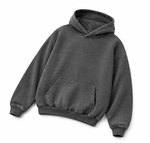 Sweat-shirt à capuche pour homme, coupe classique, couleur unie, en molleton de coton écologique, décontracté, avec poche avant, 300g, pour l'automne - Product Image 6