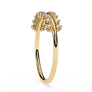 แหวนเพชรทองคำขาว 14k สำหรับผู้หญิง ทรงกลมเจียระไนแบบบริลเลียนท์ คลาสสิก สามารถสวมซ้อนกันได้ เหมาะสำหรับเป็นเครื่องประดับหมั้น - Product Image 5