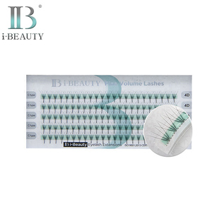 Extensions de cils I-Beauty SF-VH4D, bouquets pré-faits, cils volume fin, cils 4D horizontaux, type C, cils individuels, fabrication coréenne haut de gamme - Product Image 1