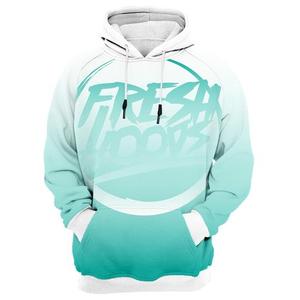 Custom Fresh Gradient Color Pullover Hoodie Men's Sublimation Printed <b>Knitted</b> Hooded Sweatshirt Autumn Streetwear Style - Product Image 1