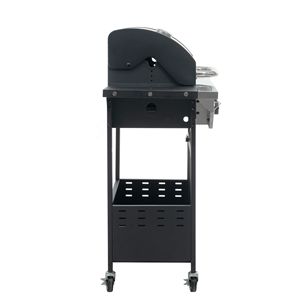 Griglia a Gas propano in acciaio inox a 4 fuochi 46,500 BTU nero argento esterno giardino Barbecue lato bruciatore per efficiente - Product Image 6