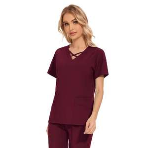 Uniforme de Enfermera de Poliéster y Spandex Cómodo para Mujer, Uniforme de Hospital de Alta Calidad, Servicio OEM - Product Image 2