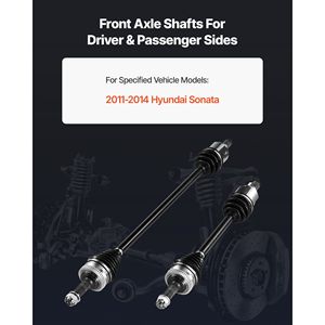 Ensemble d'arbres de transmission homocinétiques 2 pièces avant gauche et droit (côté conducteur et côté passager) – Arbores de transmission homocinétiques de remplacement pour camions - Product Image 2