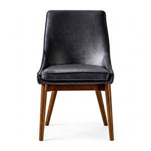 Chaise de salle à manger rembourrée Orbit en teck massif, style moderne et contemporain, qualité supérieure, confort rembourré pour hôtel, restaurant, vente en gros B2B - Product Image 2