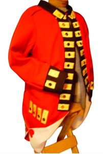Red Historical Style <b>Men's</b> <b>Coat</b> Double Breasted Woolen Overcoat Plus Size Uniform American Reproduction Revolutionary <b>Coats</b> - Product Image 6