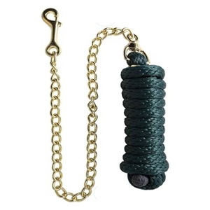 Nuevas cuerdas largas y suaves de acero inoxidable para caballos con cadena de latón para montar, opciones de color personalizadas y empaque. - Product Image 6