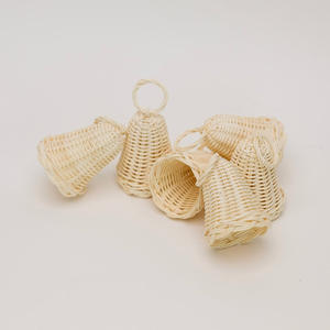 Venta caliente decoración navideña campana de ratán adorno suministros de decoración festiva conjunto de regalo de Navidad personalizado para decoración del hogar - Product Image 2