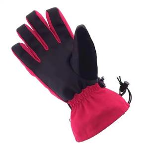 Gants de ski imperméables pour hommes et femmes, gants de snowboard en cuir imperméables pour adultes avec poignées, vente en gros - Product Image 5