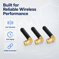 Antenne LoRa FYX 490 MHz 2,15 dBi à angle droit plaquée or, antenne UHF en caoutchouc pour modules sans fil IoT – Vente en gros