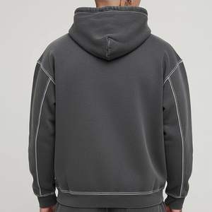 Sweat à capuche personnalisé en polaire imperméable pour l'hiver, avec poche, en polyester/coton - Product Image 2