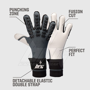 Gants de gardien de but professionnels Finger Save, gants de gardien de but de football personnalisés, paume en latex allemand haute adhérence, football sur mesure - Product Image 2