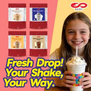 Poudre de milkshake aux miettes de chocolat KEIFU OEM, sachet de 1 kg, marque privée, mélange pour smoothies pour cafés et confiseries, fournisseur - Product Image 4