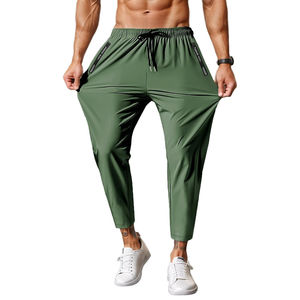 Nouveau Pantalon de Sport Athlétique Léger en Polyester pour Homme 2026, Séchage Rapide, Idéal pour l'Entraînement, le Jogging et la Course, avec Cordon de Serrage Élastique et Poches - Product Image 2
