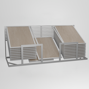 Metal Slop Slider Stand Tile Display Rack for Marble Granite Showroom Store holder display rack for granite marble tiles - Product Image 1