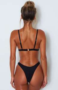 Latest Design Spandex/Nylon Sexy Women's Brazilian Thong Bikini-Private Label Seamless Mini 2-Piece Set Breathable Quick Dry - Product Image 2