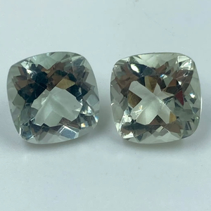 Natural Top Quality Green Amethyst Gemstone Loose Stone 14.87Carat 12MM <b>Cushion</b> Cut Green <b>Colour</b> For Jewelry Making - Product Image 1