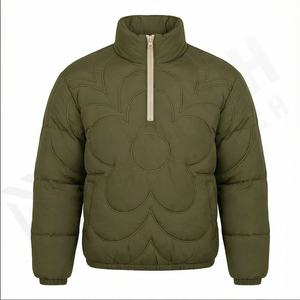 Veste matelassée pour hommes avec logo personnalisé des plus tendances du service OEM Veste long manteau garder au chaud Veste en duvet d'hiver pour hommes en duvet de canard - Product Image 2