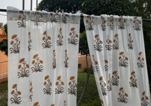 Rideaux en coton imprimés à la main en Inde, marque privée, vente en gros, fabricant pour projets d'exportation - Product Image 3