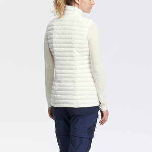 Chaleco de Plumón de Pato Blanco Personalizado para Mujer, Chaqueta Corta sin Mangas, Chaqueta Acolchada Ligera y Cálida para Invierno, Top sin Mangas Unisex - Product Image 4