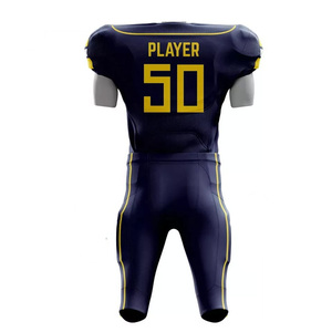 Ensemble d'uniformes de football américain sublimés avec des couleurs résistantes à la décoloration et un tissu de qualité supérieure Uniforme de football américain personnalisé - Product Image 2