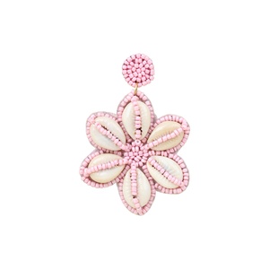 Boucles d'oreilles en perles crochetées à la main pour femmes, bijoux artificielles, multicolores, à la mode, vente en gros, 2022 - Product Image 4