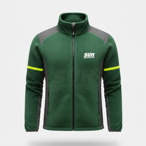 Unique Design High Quality Sherpa <b>Jacket</b> for Men Stand Collar Front Logo Winter Breathable Eco-Friendly Casual - Product Image 1