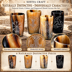 Taza de Cuerno de Búfalo Hecha a Mano, Artesanal, Ecológica, Pulida, de Color Natural, Tamaño Personalizado, Resistente al Agua, Estilo Rústico - Product Image 5