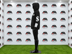 Sweat à capuche zippé personnalisable avec strass, très tendance, et sweat à capuche noir surdimensionné richement orné de cristaux, style streetwear hivernal - Product Image 5