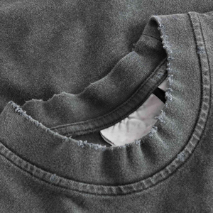 Camiseta de Hombre Moderna, Casual, de Manga Corta, Estilo Oversize, Lavado Ácido, Cuello Redondo, Personalizada, con Estampado Digital - Product Image 3