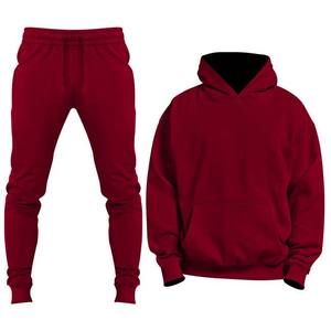 Conjunto Deportivo Personalizado con Logotipo para Hombre, Sudadera con Capucha Gris Claro y Pantalones Deportivos a Juego, Traje Deportivo de Felpa para Uso Casual y en el Gimnasio - Product Image 5