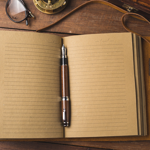 Vintage Style Leather Bound Notebook Brown Cotton Paper <b>Journal</b> for <b>Writing</b> & Sketching Perfect Gift for Painting - Product Image 4