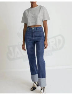 Camiseta sin mangas de algodón extragrande, blanca, lisa, holgada, atlética, transpirable, personalizable, tipo crop top para mujer. - Product Image 3