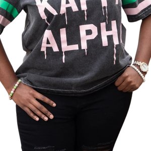 AKA <b>Drip</b> Boxy Tee Vintage Washed Black Oversized Fit Premium Cotton Streetwear Casual Greek Apparel Stylish - Product Image 6