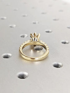Oval Cut Zircon Engagement <b>Ring</b> Silver Prong Setting Pave Band Rhodium Plated Geometric Hip Hop Eternity Band Unisex Fine - Product Image 3