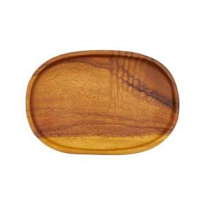 Plato de Servir de Madera de Nogal Moderno de Primera Calidad, Ecológico, Apto para Lavavajillas, Bandeja para Postres, Juego de Platos para Café, Frutas y Galletas - Product Image 3