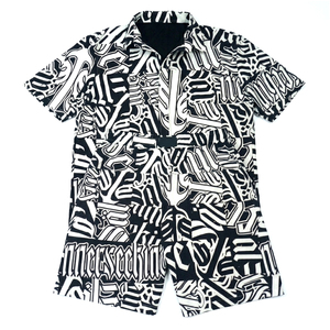 Buen Proveedor, Camiseta de Manga Corta Extra Grande para Hombre, con Pantalones Cortos, Estampado Gráfico Gótico Abstracto, Tela de Algodón Premium, Verano - Product Image 1