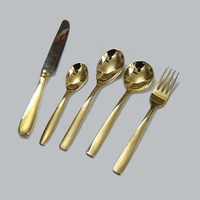 Ensemble de couverts en acier inoxydable 201 de haute qualité, 100 pièces, écologique, luxe vintage, finition miroir, pour la maison, l'hôtel, les mariages