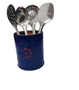 Stainless Steel Spoon Holder Stand for <b>Kitchen</b> Durable Chammach Stand Cutlery Organizer for Countertop <b>Storage</b> - Product Image 5