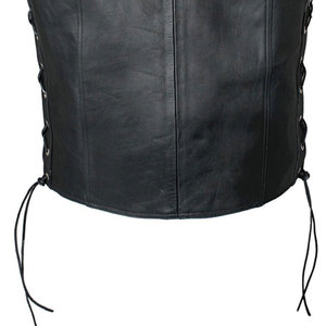 Premium Quality Custom Design <b>Men</b> Fashion Leather <b>Vest</b> Customizable High Quality <b>Men</b> Leather <b>Vest</b> - Product Image 6