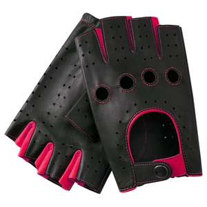 Guantes de Conducción Unisex de Punto, Sin Lavado, con Recubrimiento de PU en la Mitad de los Dedos, Tejido Sin Costuras, de Poliéster, para Trabajo, Diseño Personalizado - Product Image 1