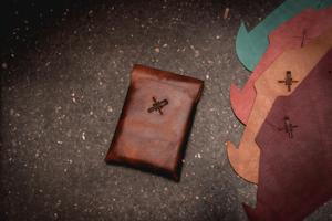 Ultra Slim Handmade High Quality Genuine Leather Stitchless <b>Wallet</b> Minimalist Card <b>Holder</b> for Business Gift LSSW-0021F - Product Image 4