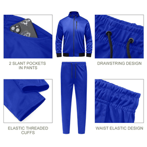 Trajes Deportivos Profesionales de Alta Calidad, Ligeros, con Cuello Alto y Cierre, Pantalones Deportivos hasta el Tobillo, Estilo Clásico - Product Image 3