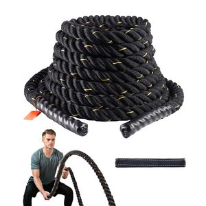 Corda da Battaglia Pesante da 1,5 Pollici di Diametro e 30 Piedi di Lunghezza, Attrezzatura per Esercizi in Poliestere per Palestra Domestica - Product Image 1