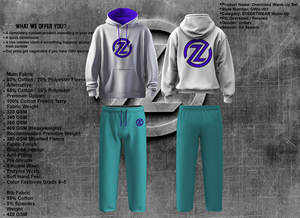 Conjunto Deportivo de Algodón Grueso para Hombre y Mujer, Estilo Urbano, con Logotipo Personalizado OEM ODM (Muestra y Personalización Disponibles) - Product Image 2