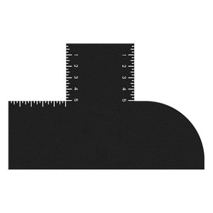 Tarjeta de Mejora de Corte para Barberos: Herramienta Profesional para Dar Forma al Cabello con Indicadores de Medición, Guía Reutilizable para el Corte de Barbero, Color - Product Image 1
