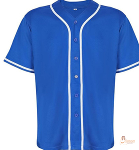 Maillots de baseball personnalisés pour enfants en polyester/coton, manches courtes, unis, pour garçons et filles - Product Image 1