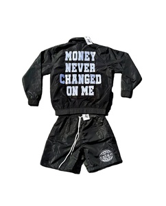 Custom Oversize Sportwear Reflective Windbreaker Men's Sweatsuit Streetwear Sports Quick Dry Satin 100% <b>Polyester</b> <b>Tracksuit</b> - Product Image 6