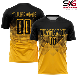 Ensemble de maillots de football personnalisés 100% polyester, uniforme de football à séchage rapide, kit d'équipe imprimé, manches courtes, tenue d'entraînement pour match - Product Image 4