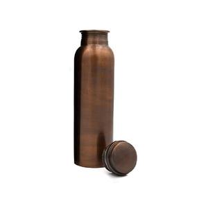 Bouteille d'eau en cuivre pur de qualité supérieure pour les bienfaits ayurvédiques quotidiens, anti-fuite, réutilisable, écologique, pour la salle de sport et les voyages - Product Image 2
