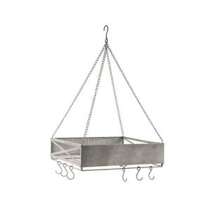 Juego de 3 macetas colgantes de metal galvanizado estilo rústico, estantes escalonados para ventana, decoración vintage para interiores y exteriores al mejor precio - Product Image 2